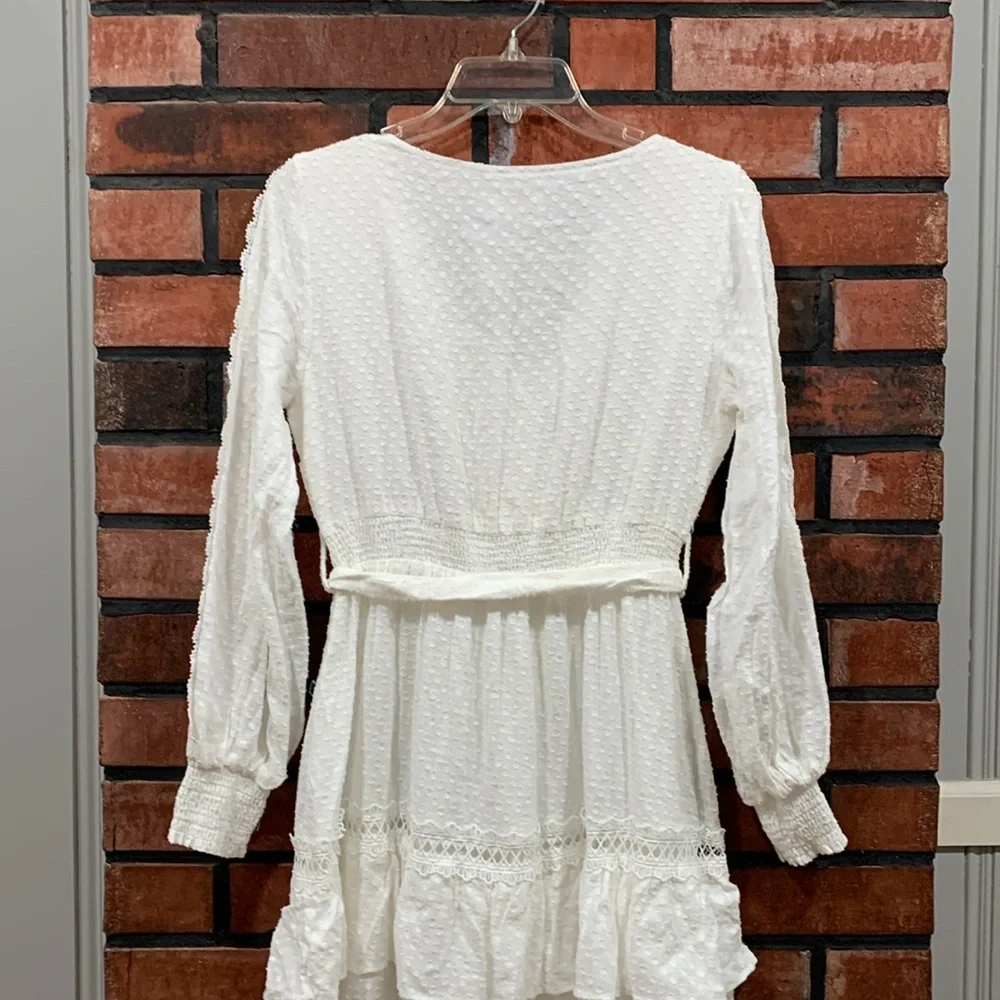 Champagne And Strawberry White dress - Picture 9 of 12